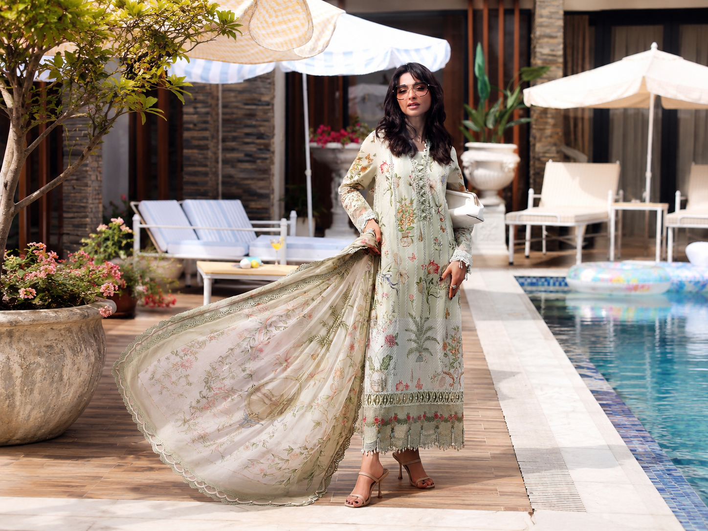 Maria.B MPrints Embroidered Lawn Unstitched 3Pc Suit MPT-3004-B