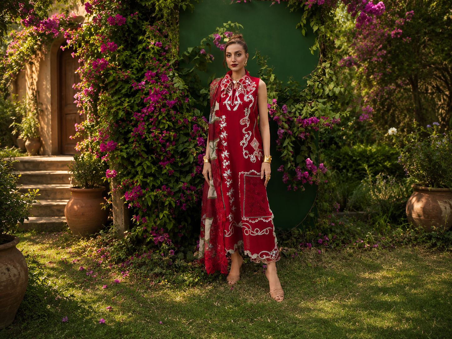 Saira Shakira - Bloom Luxury Lawn Collection - ELISE-05B - Unstitched