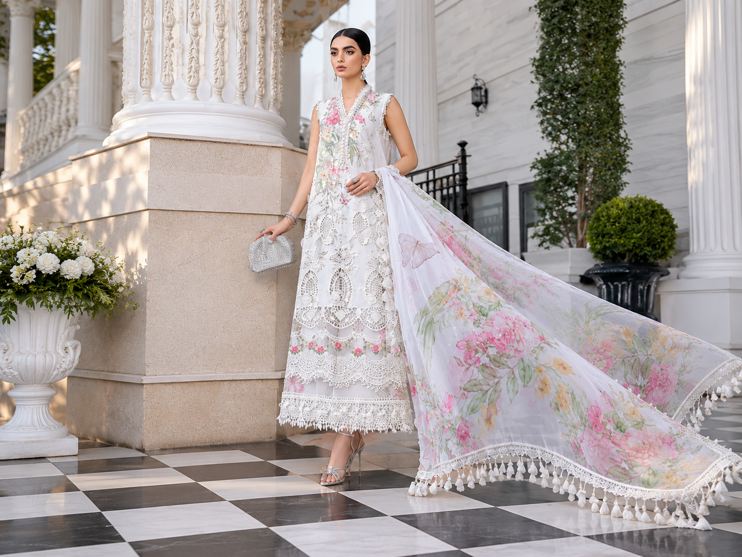 Maria.B Eid Luxury Embroidered Lawn Collection 2026 (D-03)