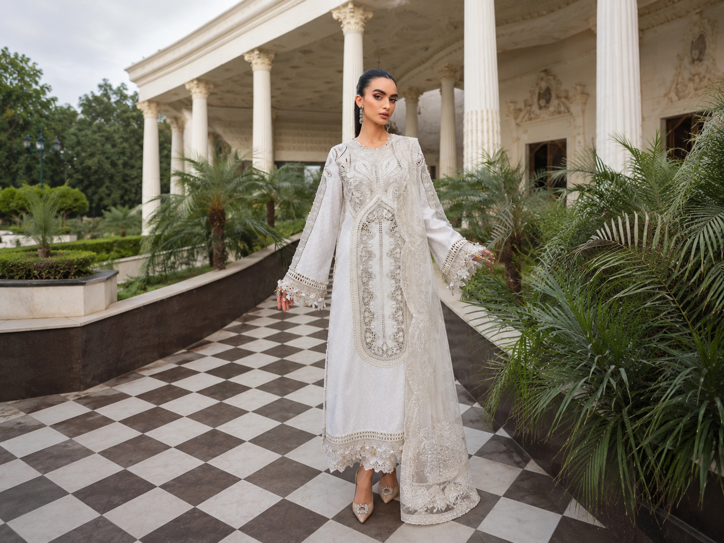 Maria.B Eid Luxury Embroidered Lawn Collection 2026 (D-01)