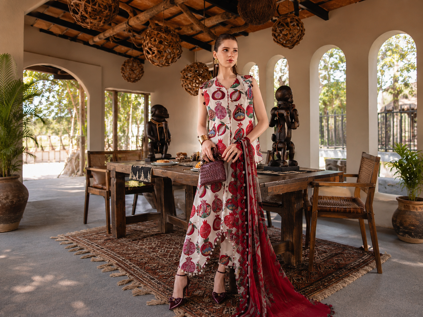 Maria B - Safari Scape M Prints Summer Collection - Design-3A - Unstitched
