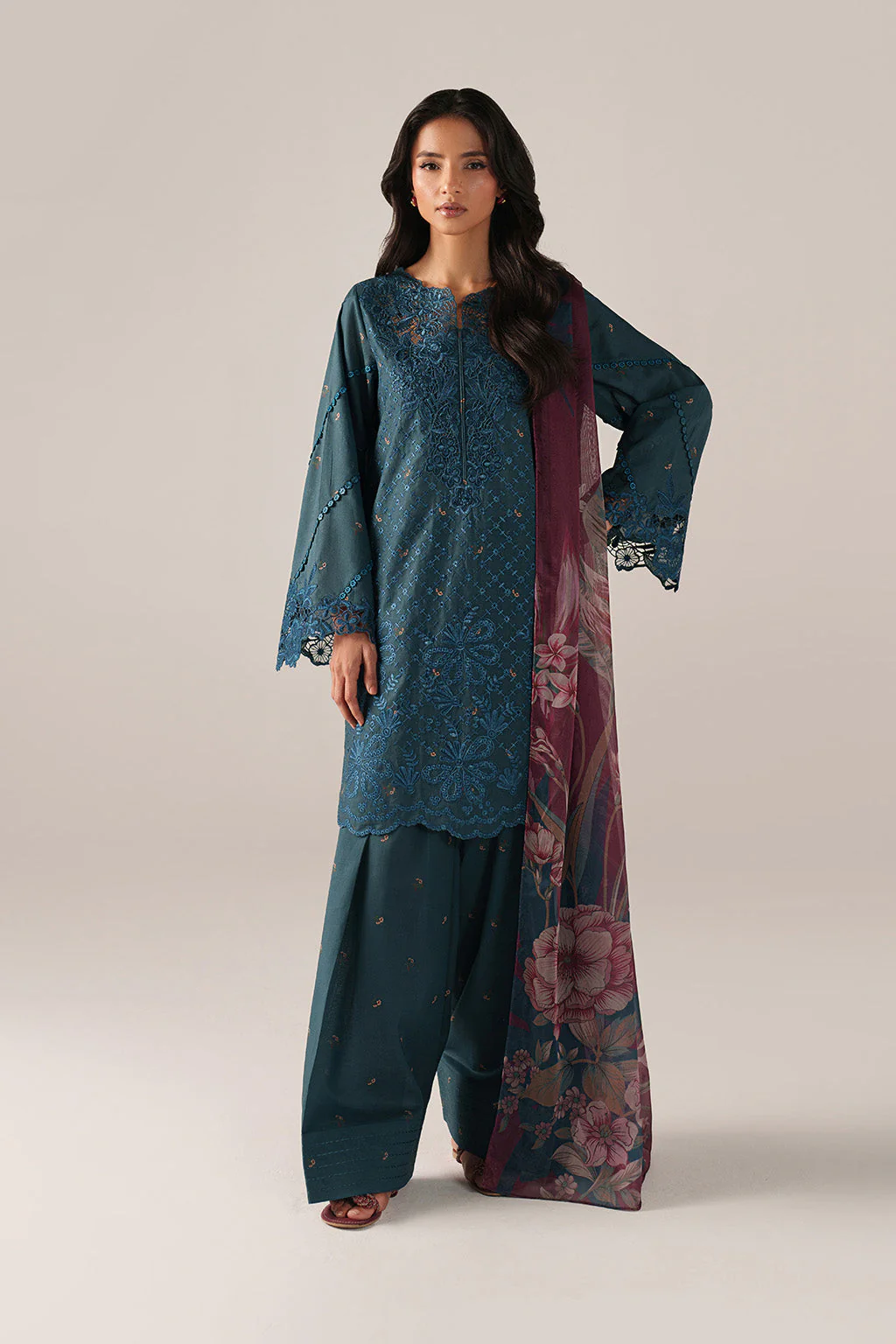 IZNIK Spring Summer Embroidered Lawn Unstitched 3Pc Suit SS-10