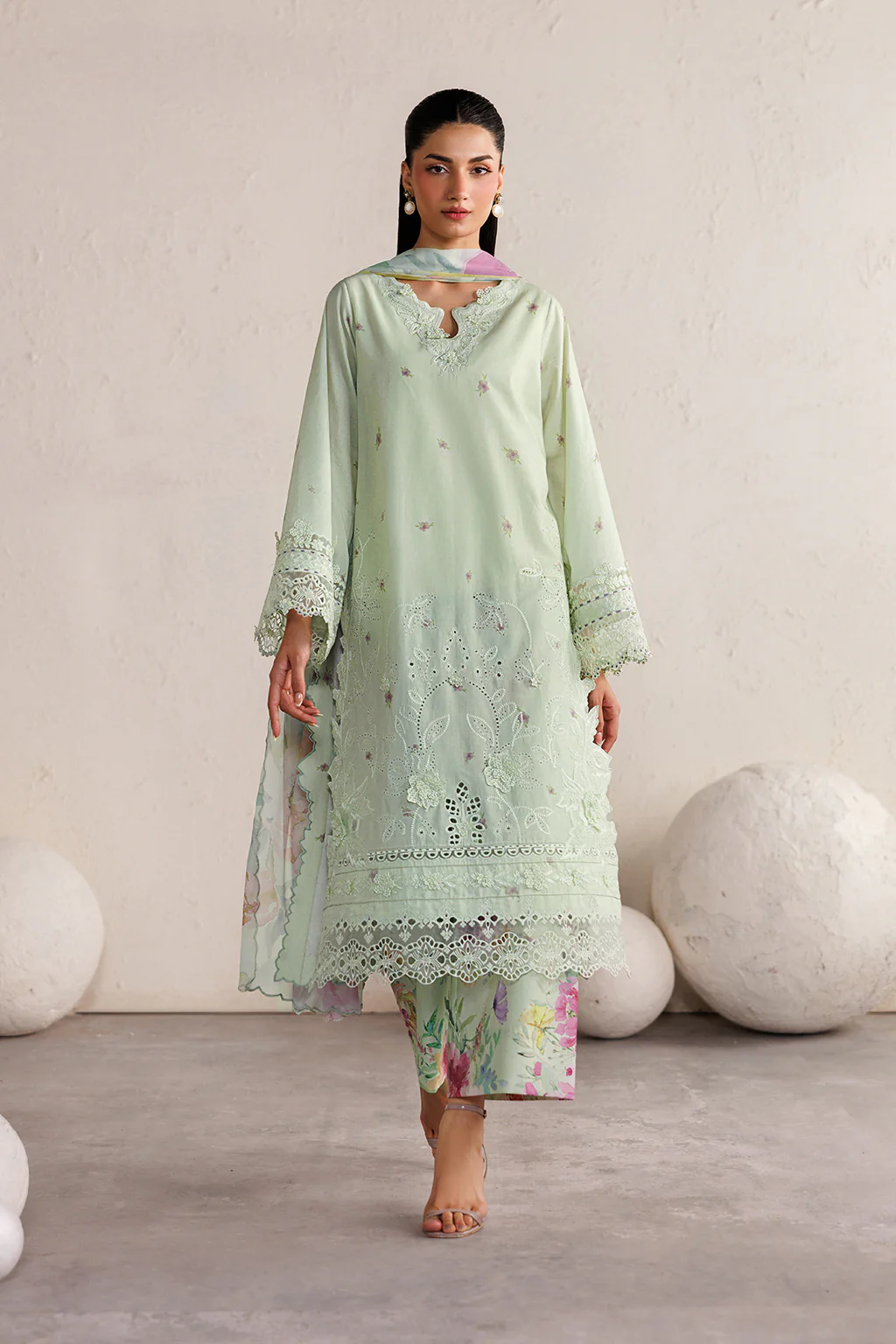 IZNIK Festive Lawn Unstitched Embroidered 3Pc Suit IBE-06