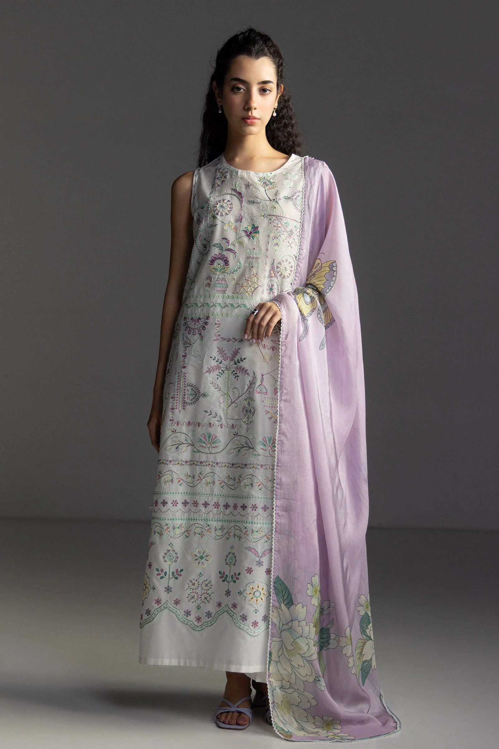 Coco by Zara Shahjahan Embroidered Lawn Unstitched 3Pc Suit D-07A VEYA