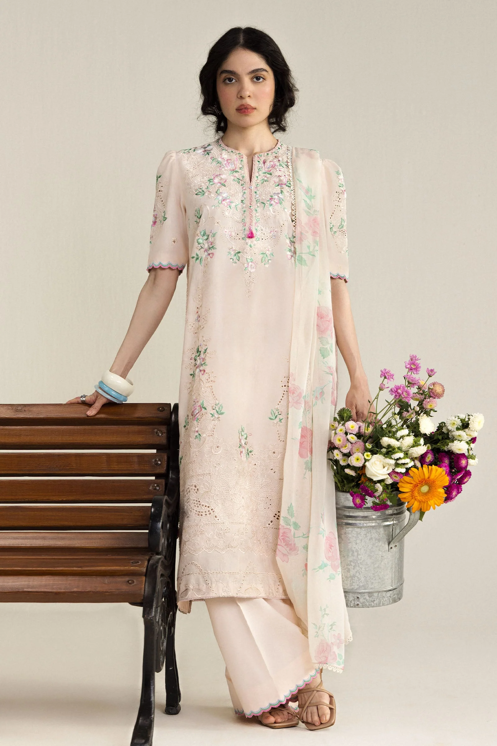 Coco by Zara Shahjahan Embroidered Lawn Unstitched 3Pc Suit D-07B Arlo