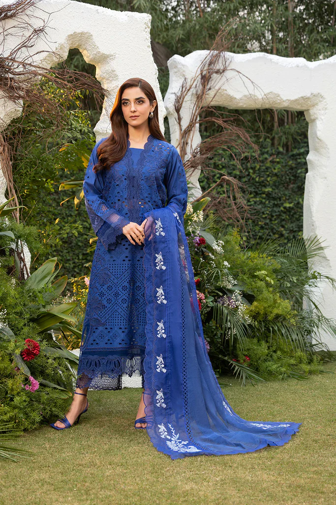 Design-1B Luxury Lawn Ensemble 2025 By- Sobia Nazir