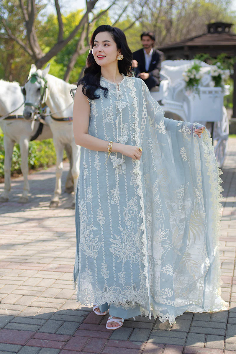 Rang Rasiya Premium Embroidered Lawn Unstitched 3Pc Suit - AYLA