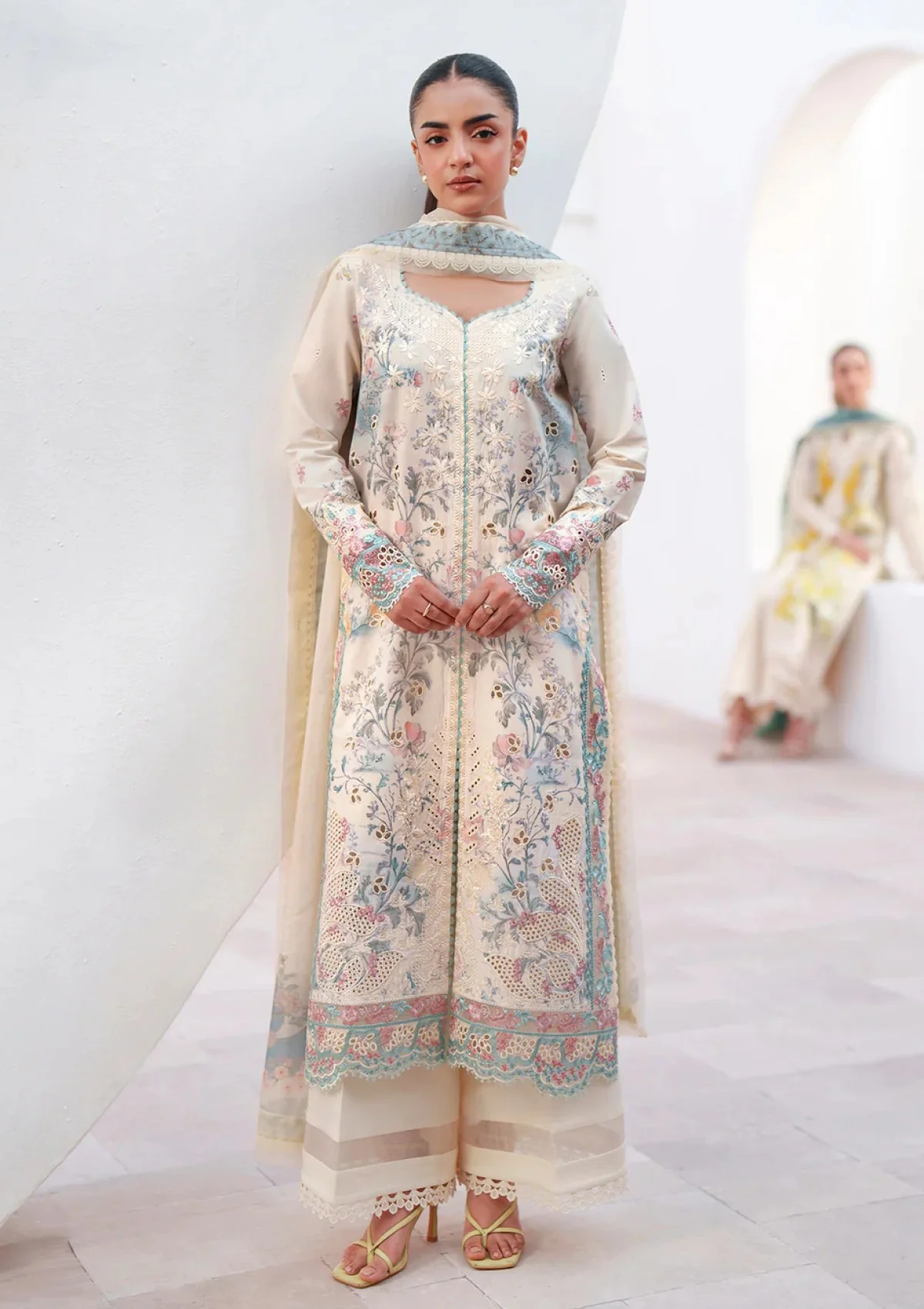 Lawn - Afrozeh - Sunspell - Embroidered 26 - ZWU#113 - NURELLE