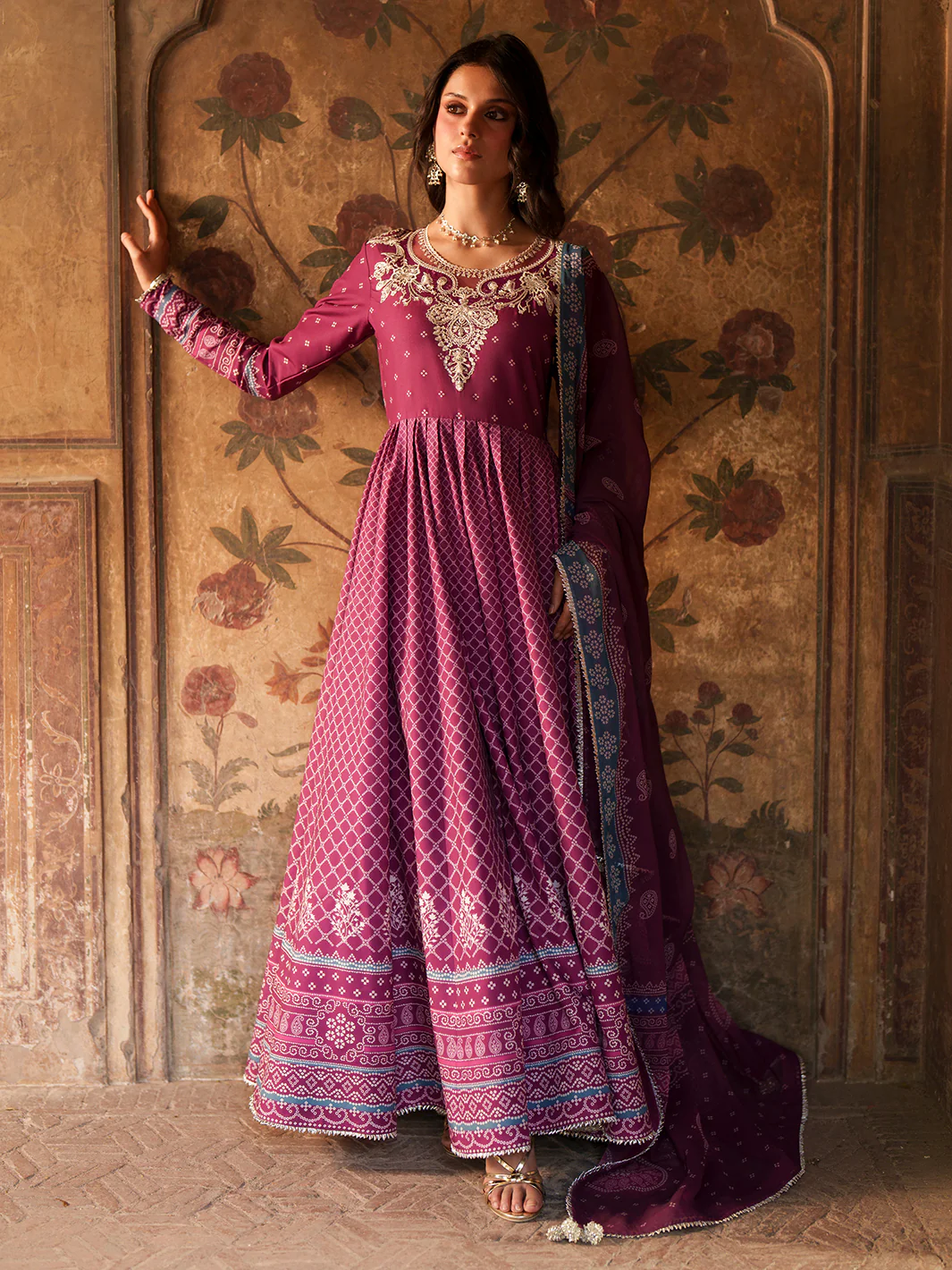 Mausam by Bin Ilyas Unstitched Printed Lawn 3 Piece Suit  504A - Festive Collection