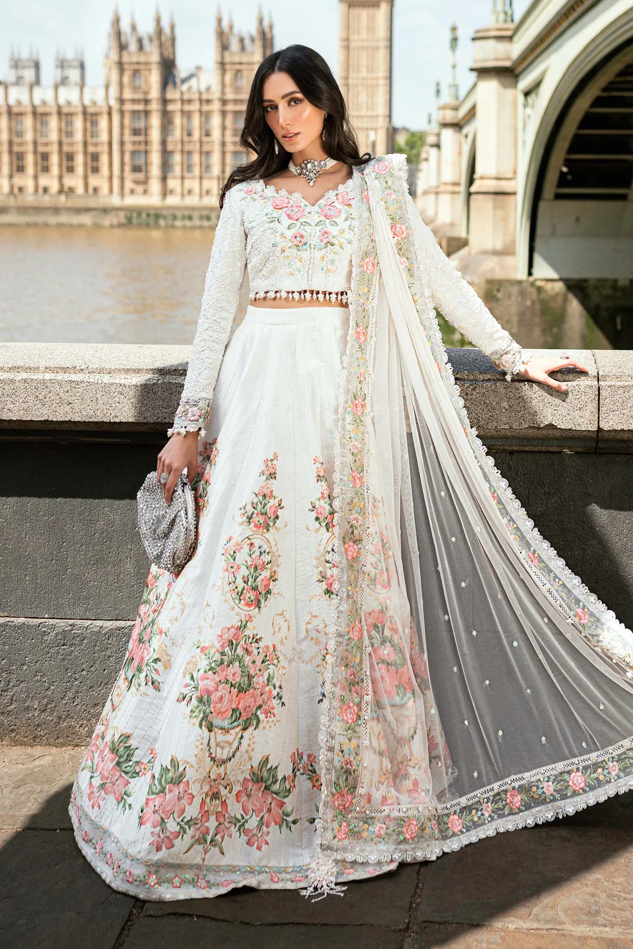 Maria B Soiree 3PCS Unstitched Formals V-01 2025 | D2