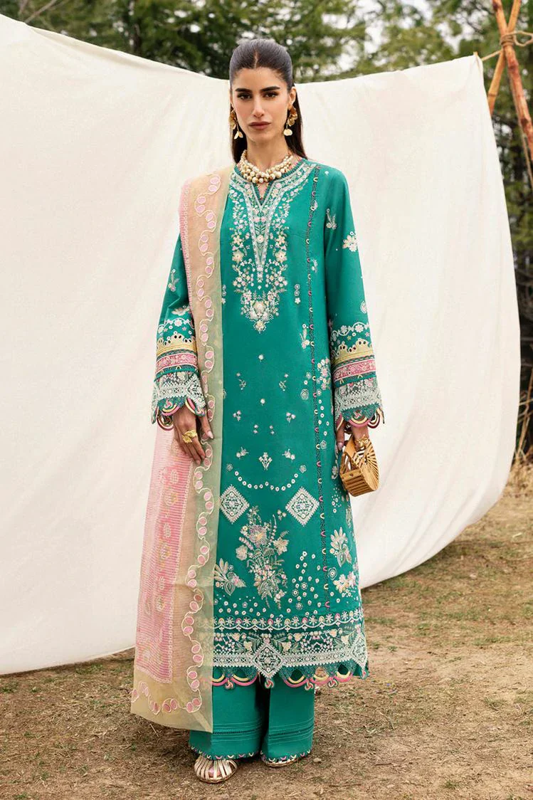 Qalamkar - Qlinekari Embroidered Summer Collection - DC-08 Elida - Unstitched