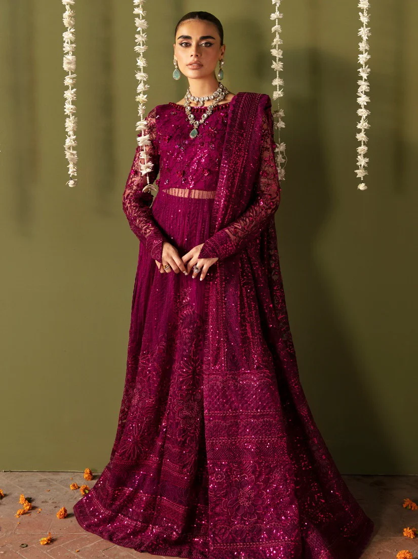 Nureh Jhoomro Unstitched Luxury Formals 3Pc Suit NL-56 Anari