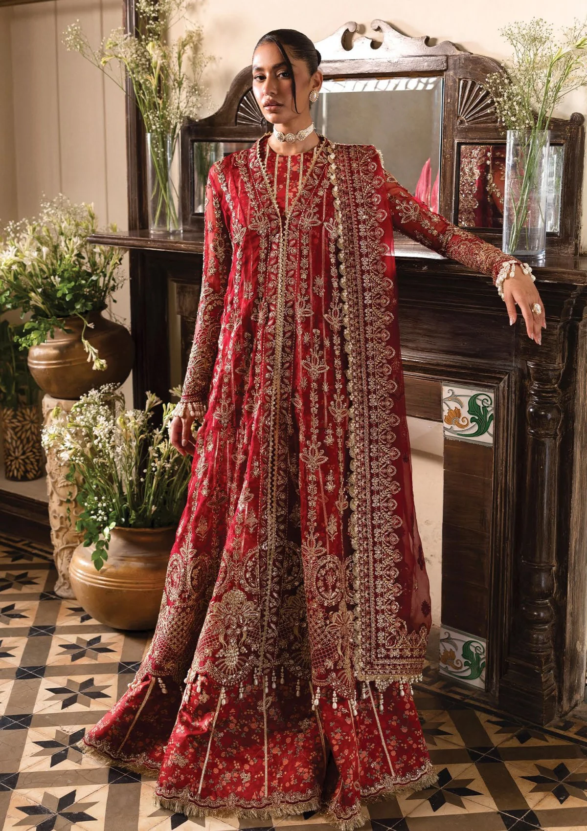 Formals - Afrozeh - Dastangoi - Wedding Formals 25 - AWE#02 - Tearose
