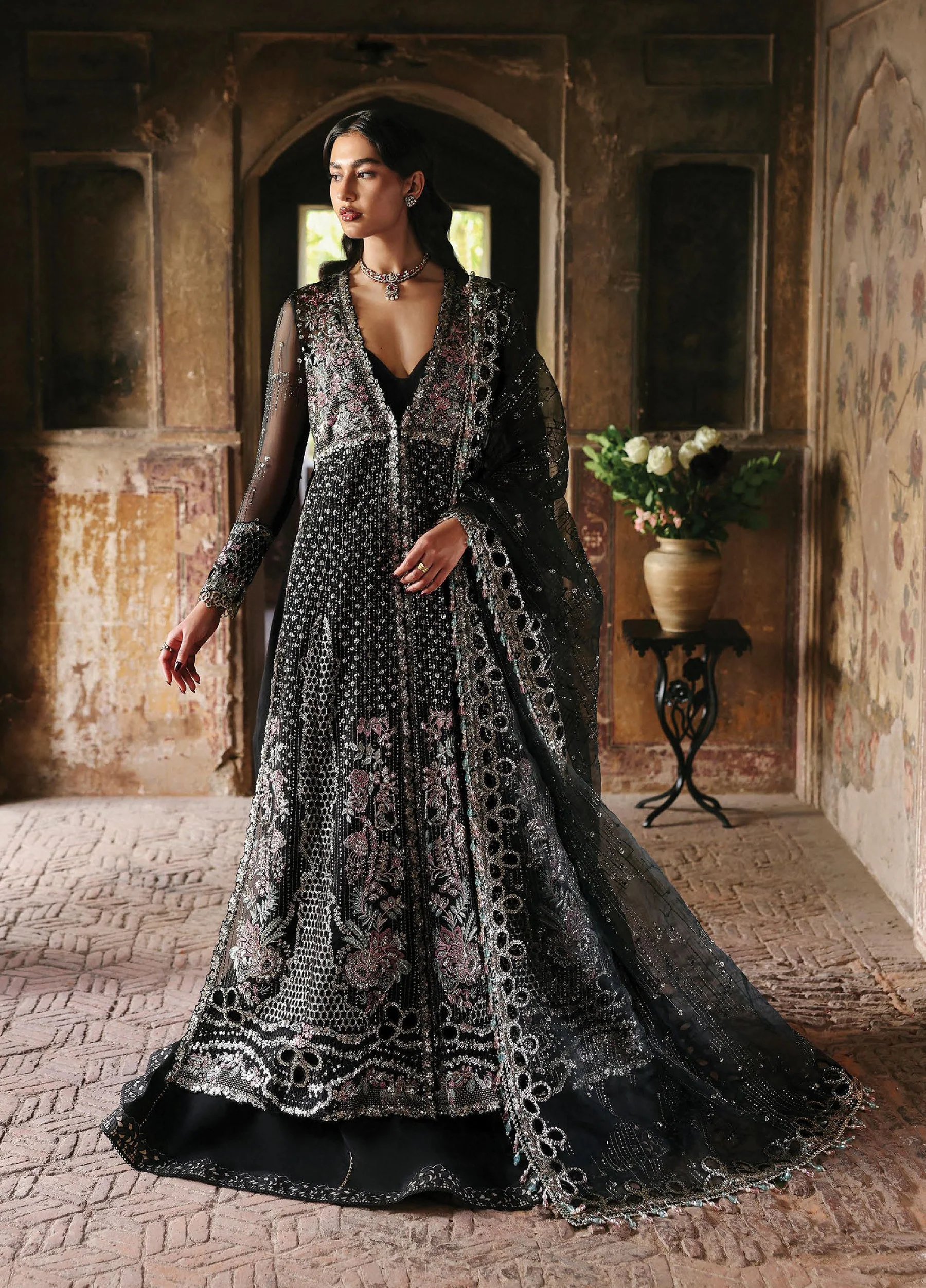 Kaashvi by Ayzel Unstitched Organza Embroidered Suits 3 Piece AAF25KW ARUSHІ AZW-25-V2-03