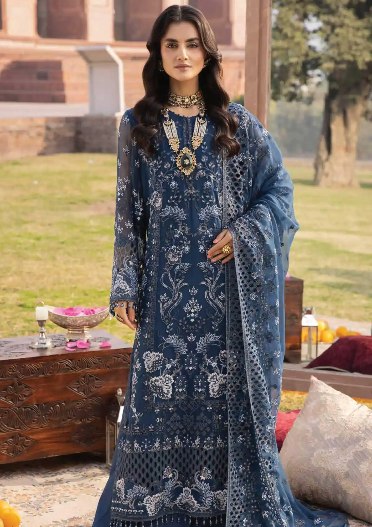 Lavish Dilkash Luxury Chiffon'25 D-03 Argenic