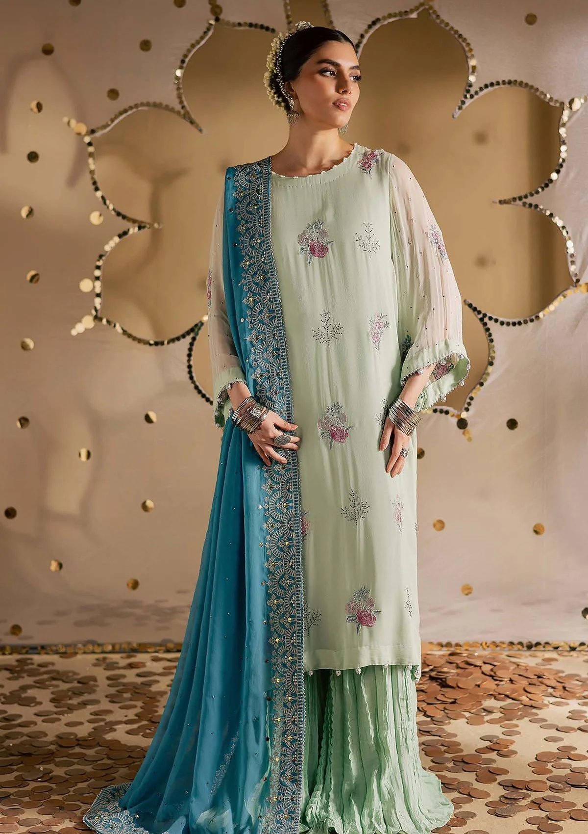 Formals - Nureh - Mukeshkari - Chiffon 25 - MK#13