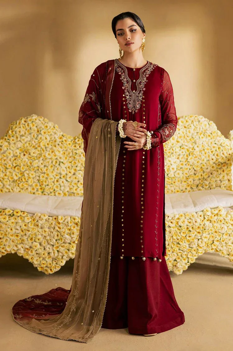 Nureh - Mukeshkari Embroidered Mukesh Chiffon Collection Vol 2 - MK-16 - Unstitched