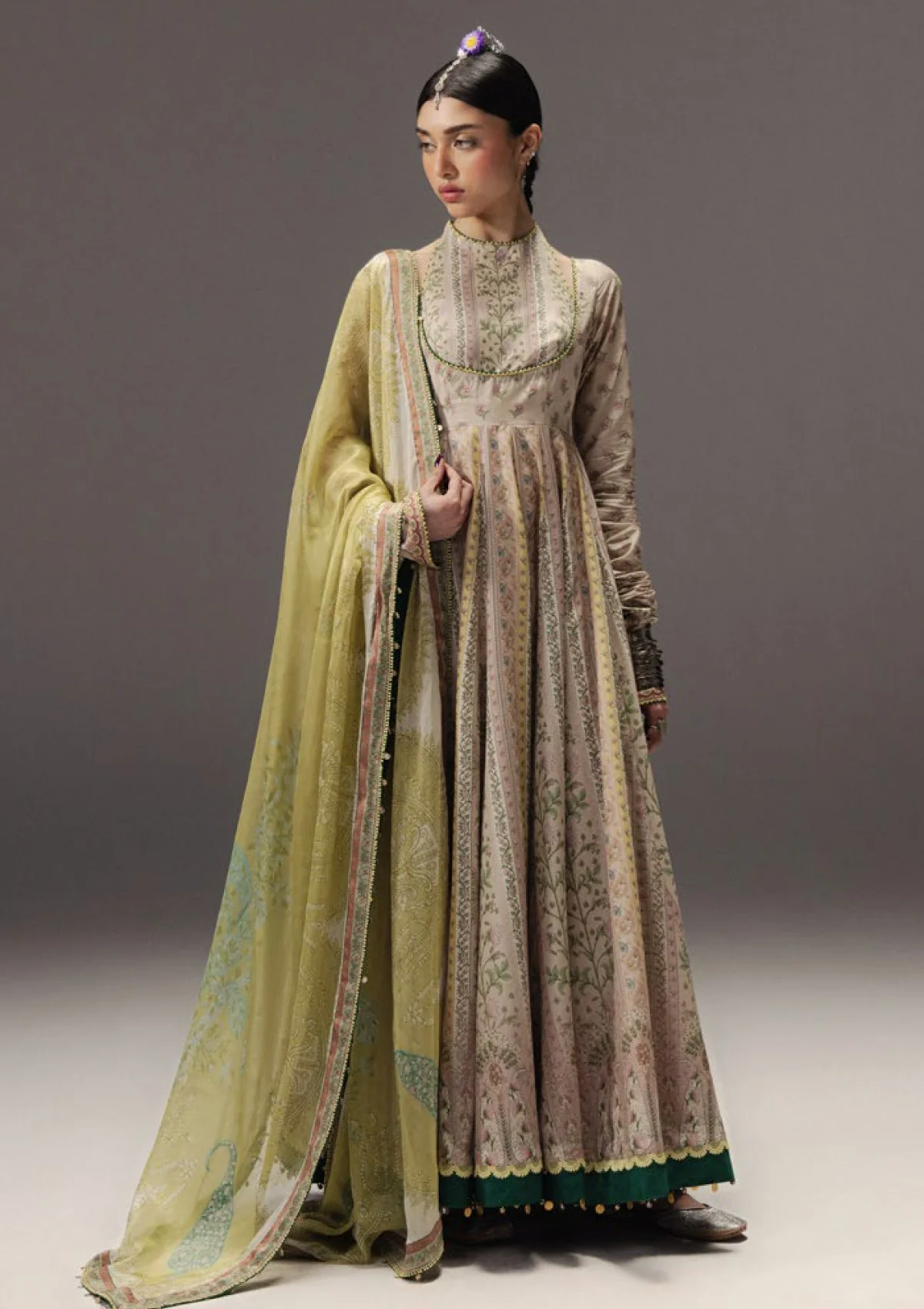 Lawn - Zara Shahjahan - Anarkali SS 26 - D#08 - HoorainZara Shahjahan