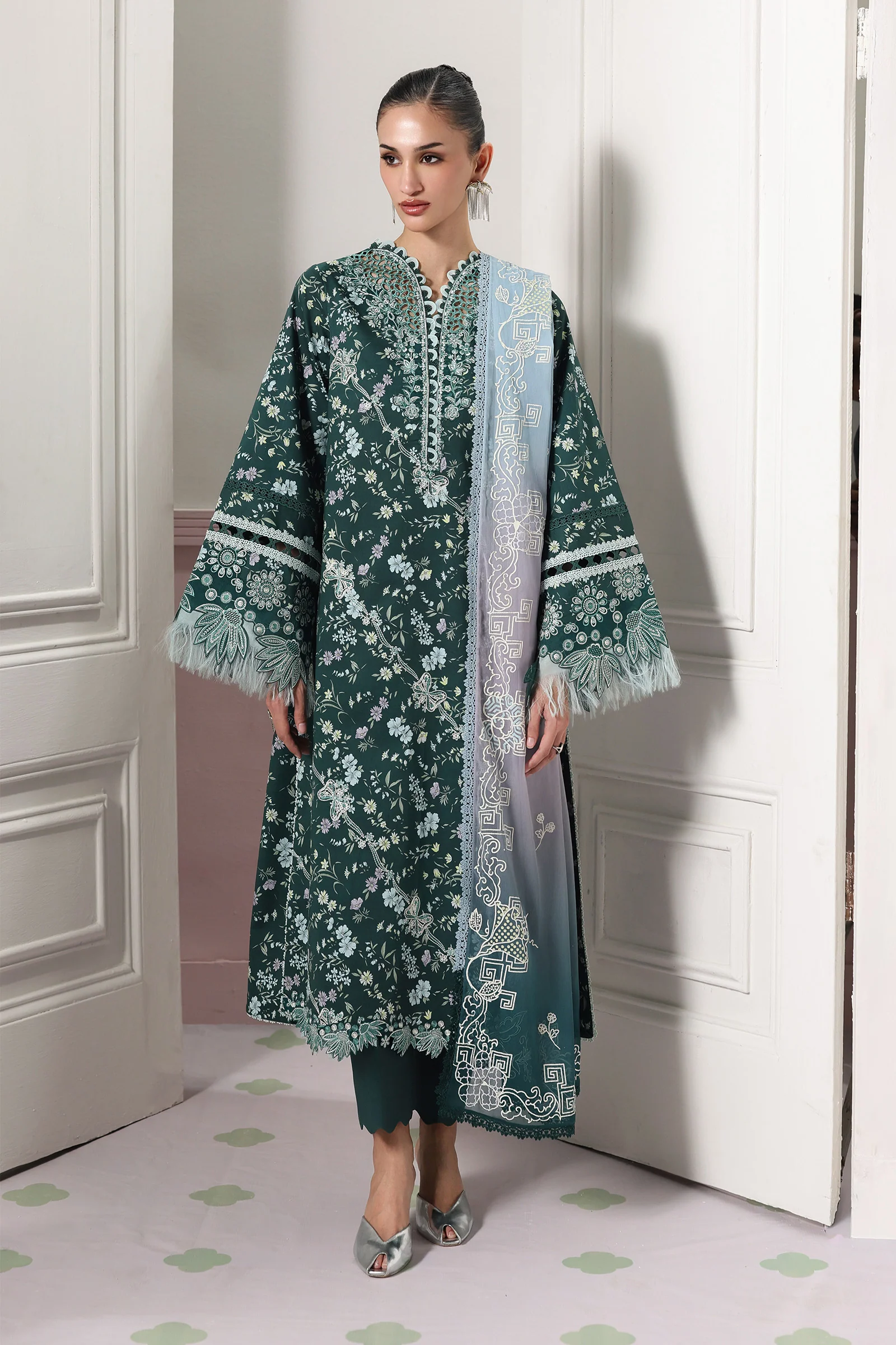 Lawn - Qalamkar - Q Prints Drop II 26 - QQP-09 (B) DIANE