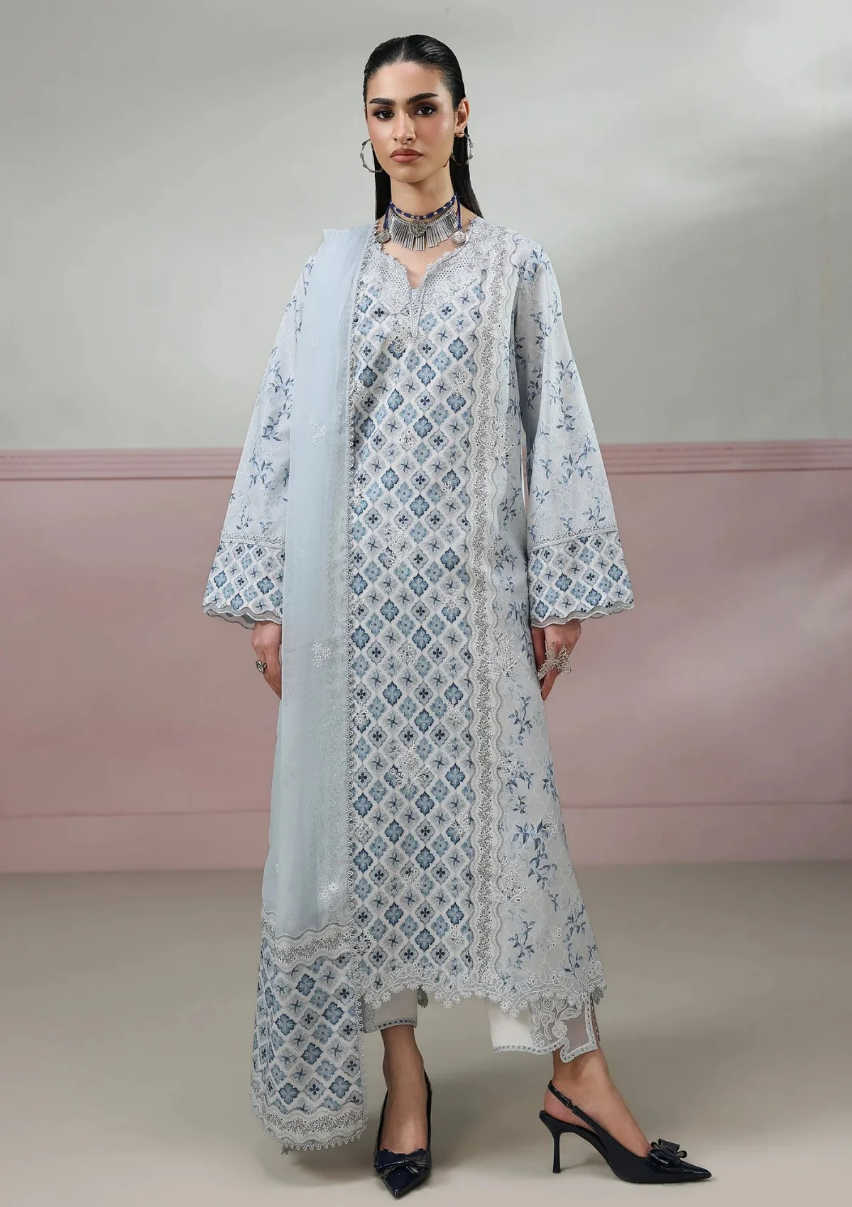 Lawn - Qalamkar - Q Prints Drop II 26 - QQP#10 B - ALINE