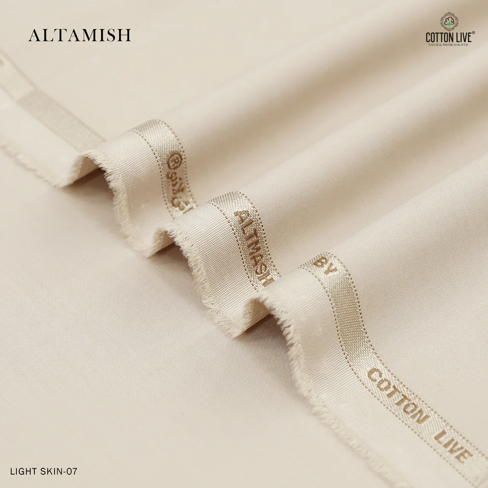 Altamish Wash N Wear Unstitched Men's Suit | CottonLive | Light Skin