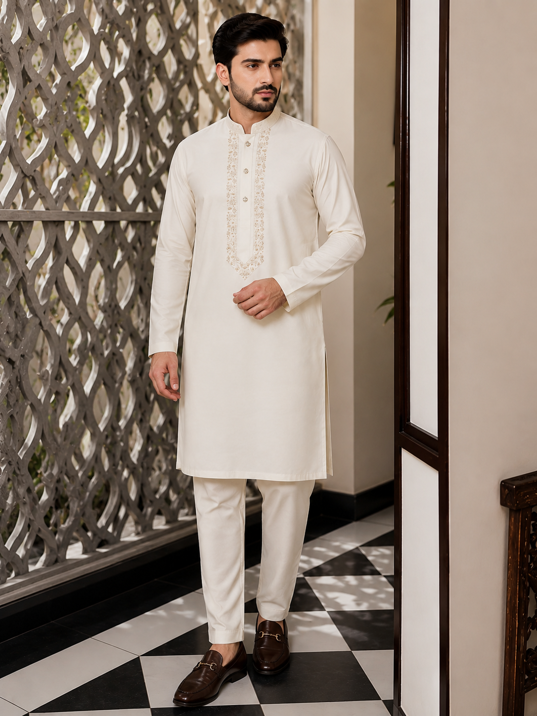 Laaj Fabrics Summer Collection Embroidery Boski Colour