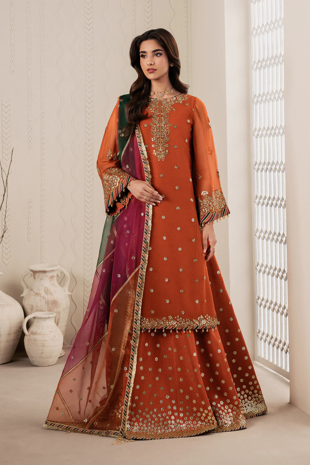 Zarif - Bayaan Chiffon Collection - SUNOOR- Unstitched