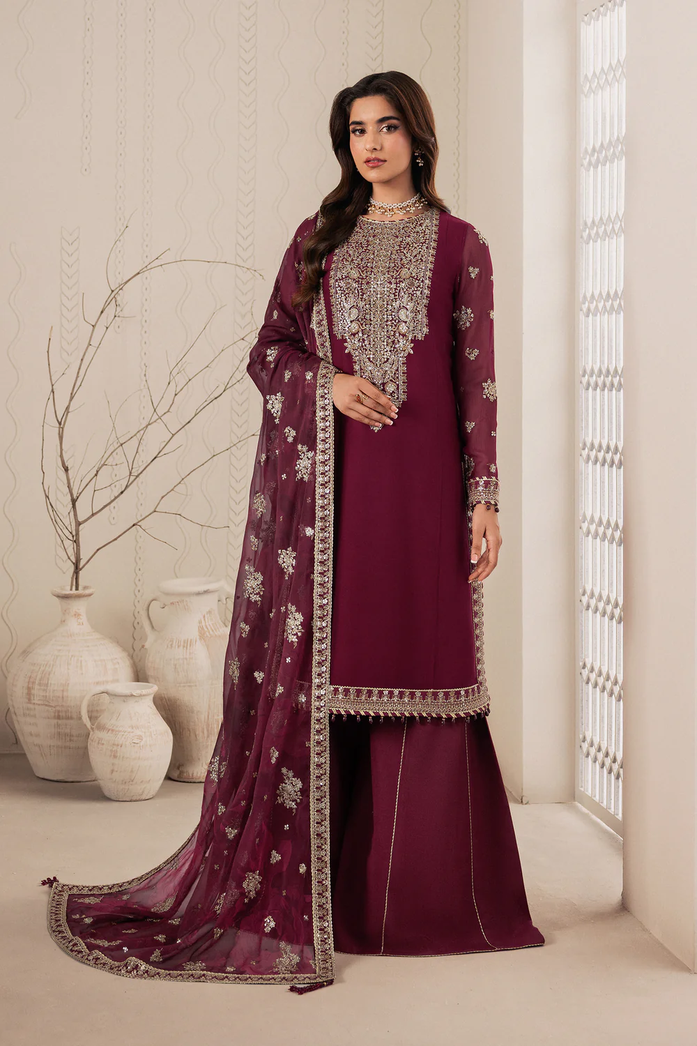 Zarif - Bayaan Chiffon Collection - NIDAH- Unstitched