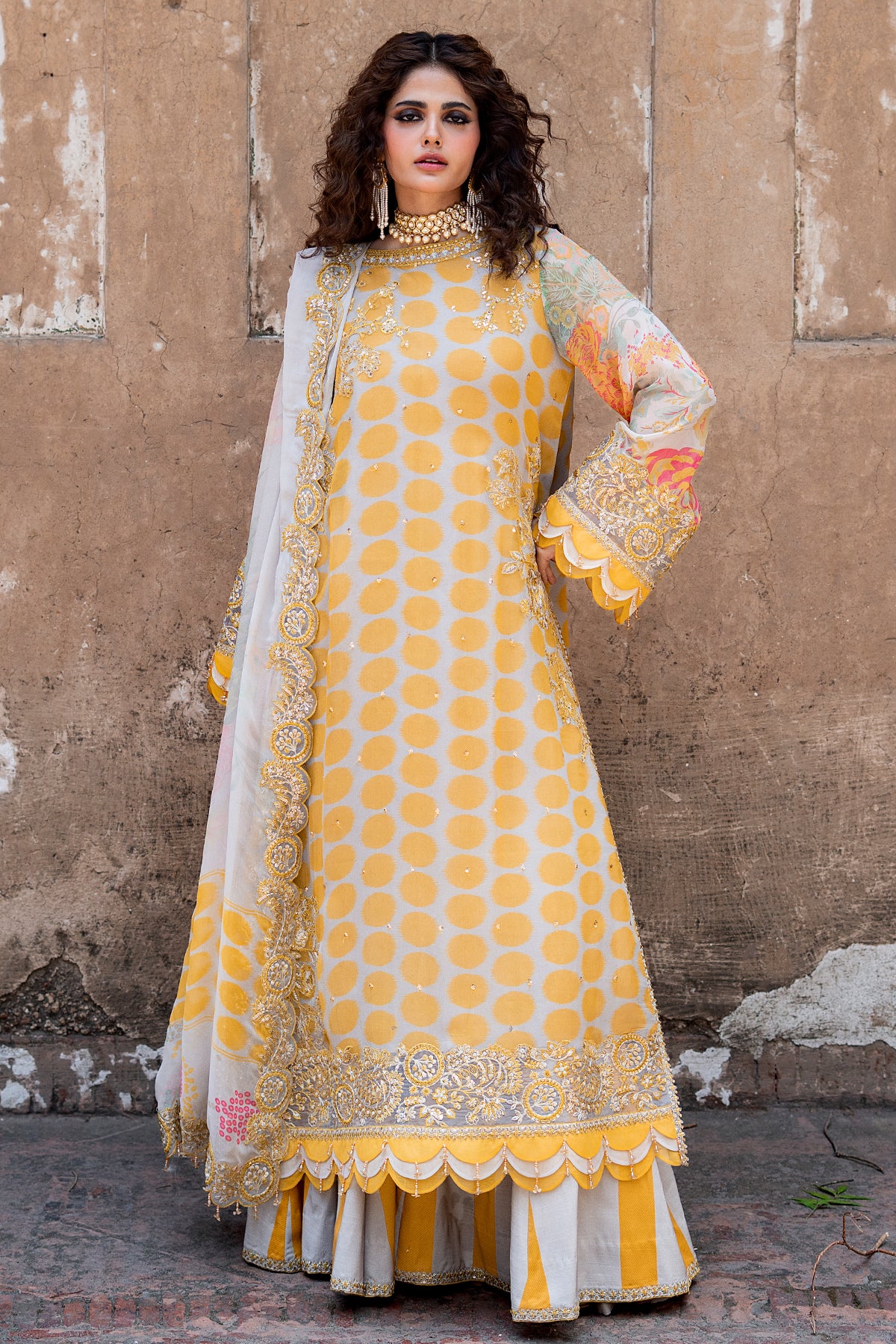 Charizma 3-PC Unstitched Embroidered Chiffon Collection VSLW6-10