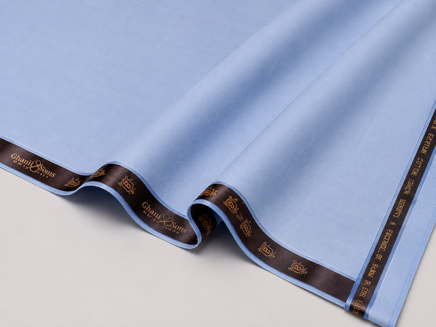Snow Berry - 100% Super Fine Cotton Light Blue